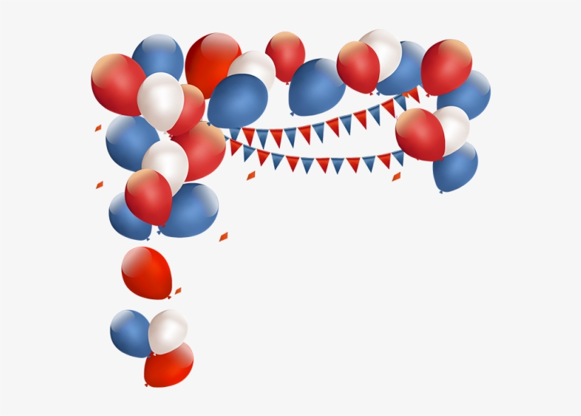 Red And Blue Birthday Balloon, Balloon, Red, Birthday - Pandora Memorial Day Charms, transparent png