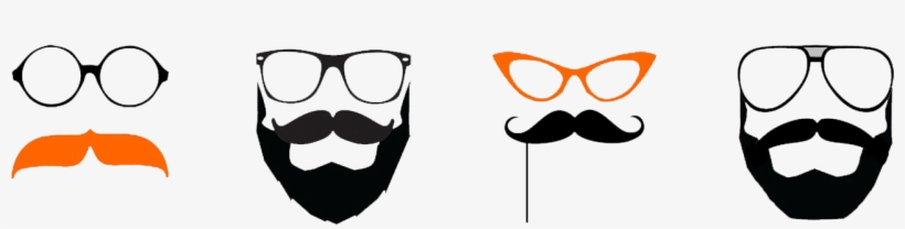 No Shave Movember Mustache Png Transparent Images - Beard And Mustache Vinyl Decal Sized To Fit A 15 Laptop, transparent png