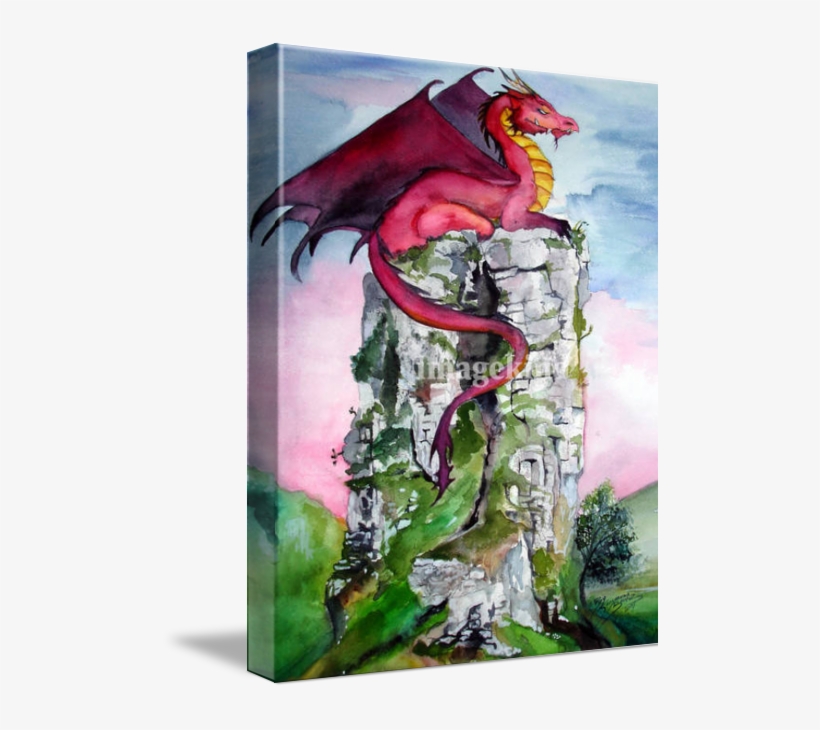 "dragon Rock" By Shoshanna Bauer, Champaign, - Gallery-wrapped Canvas Art Print 11 X 14 Entitled Dragon, transparent png