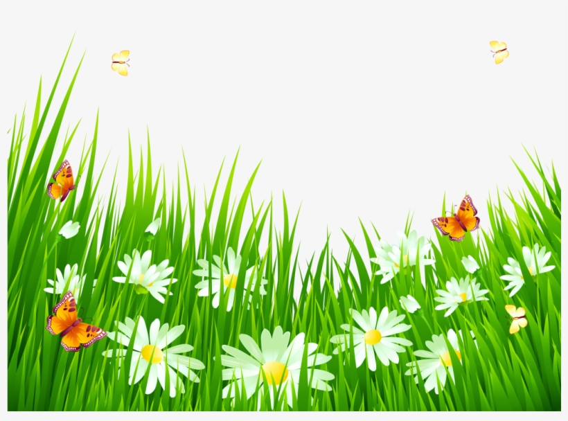 Grass Png Transparent Clip Art Image - Clipart Grass And Flowers, transparent png