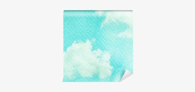 Blue Watercolor Cloud And Sky - Display Device, transparent png