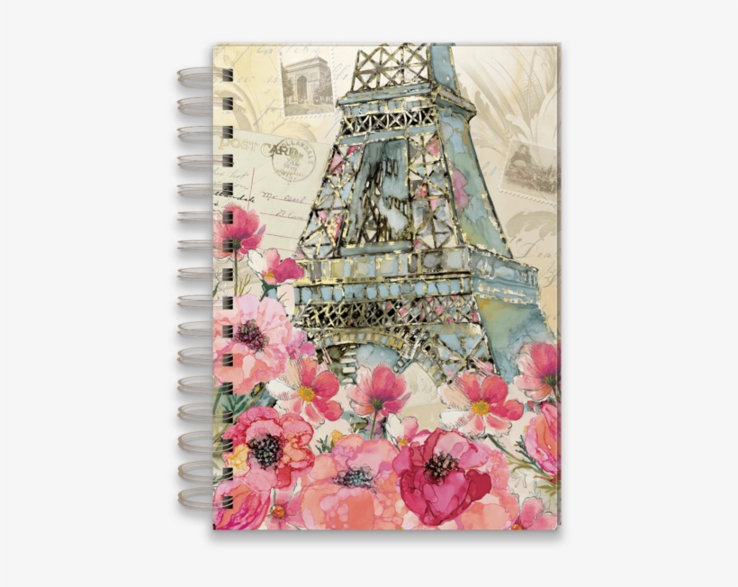 Paris Sparkle Spiral Journal - Paris, transparent png