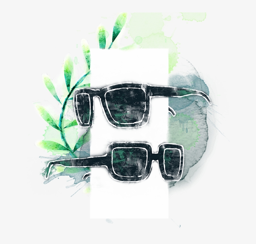 Watercolor Painting - Sunglasses, transparent png