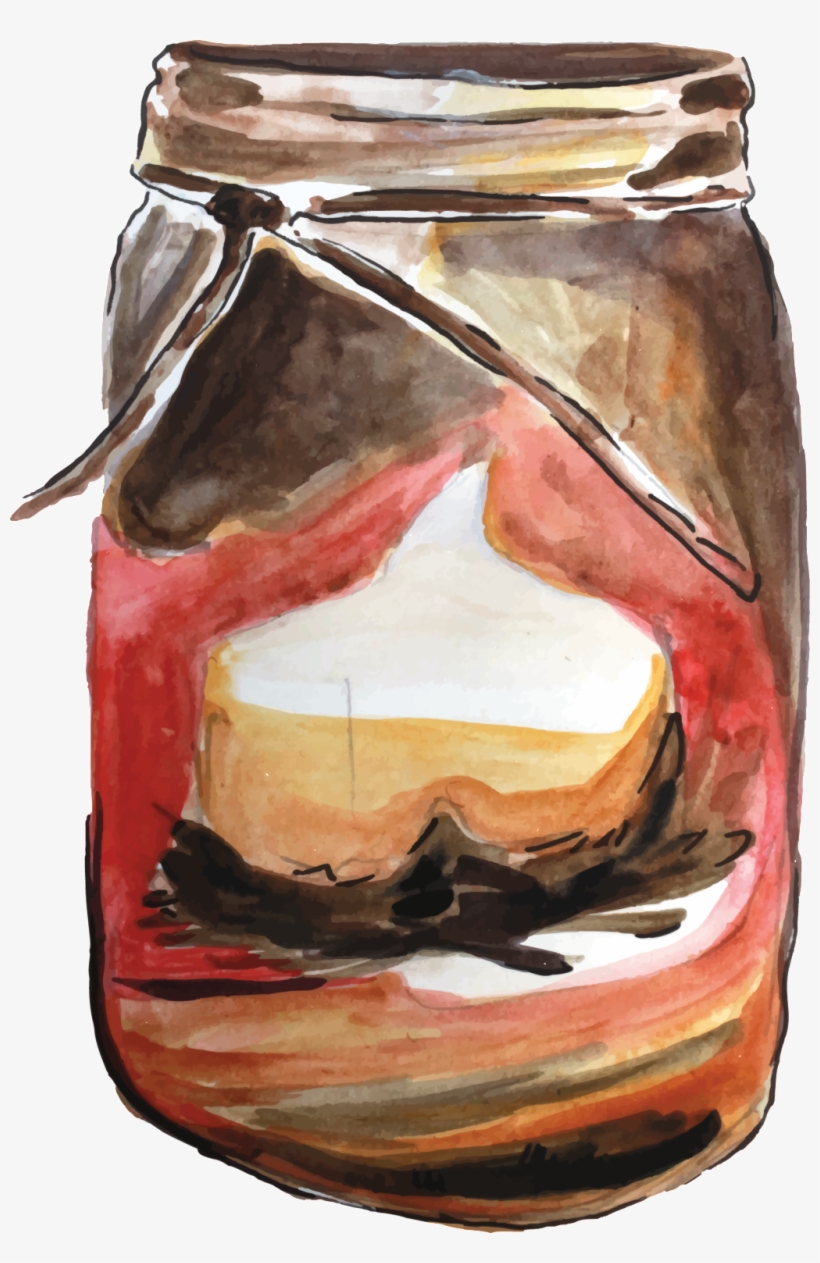Desert Glass Jar Png Transparent - Bottle, transparent png