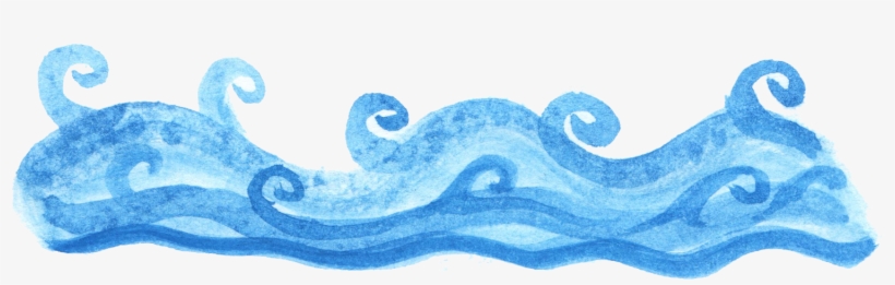 Watercolor Ocean Wave 2 4 - Ocean Wave Png, transparent png