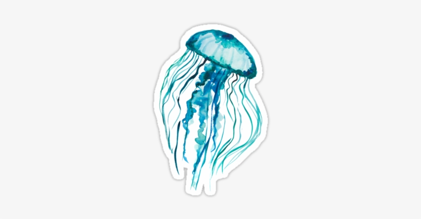 Watercolor Jellyfish • Also Buy This Artwork On Stickers, - Watercolor Jellyfish, transparent png