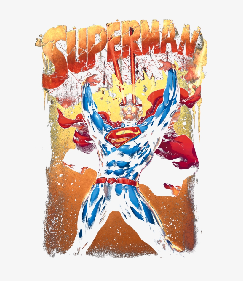 Superman Lift Up Men's Long Sleeve T-shirt - Painting, transparent png