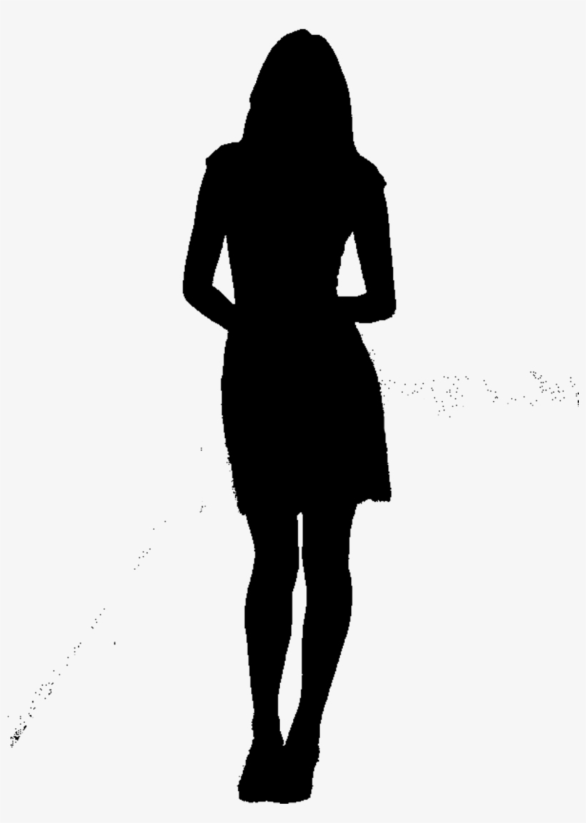 Woman Silhouette Png Sad, transparent png