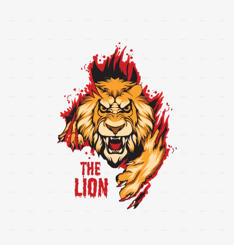 Lion-01 - Lion T Shirt Design Png, transparent png