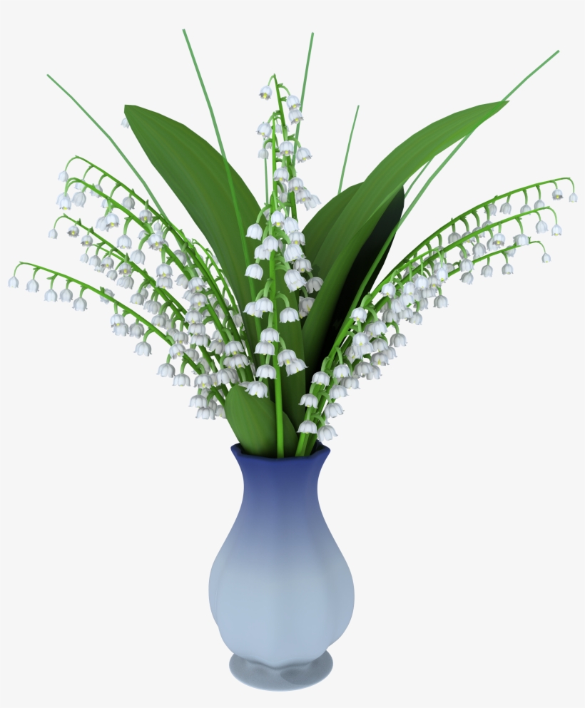 May Lily In Vase Png Clipart Picture - Clip Art, transparent png