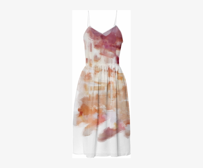 Fisherman's Town Abstract Watercolor Summer Dress $125 - Cocktail Dress, transparent png