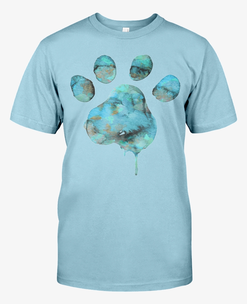 Blue Watercolor Paw - Good Enough Nathan Zed Shirt, transparent png
