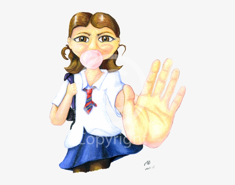 Talk To The Hand, The Face Ain't Listening, Cartoon, - Talk To The Hand, transparent png