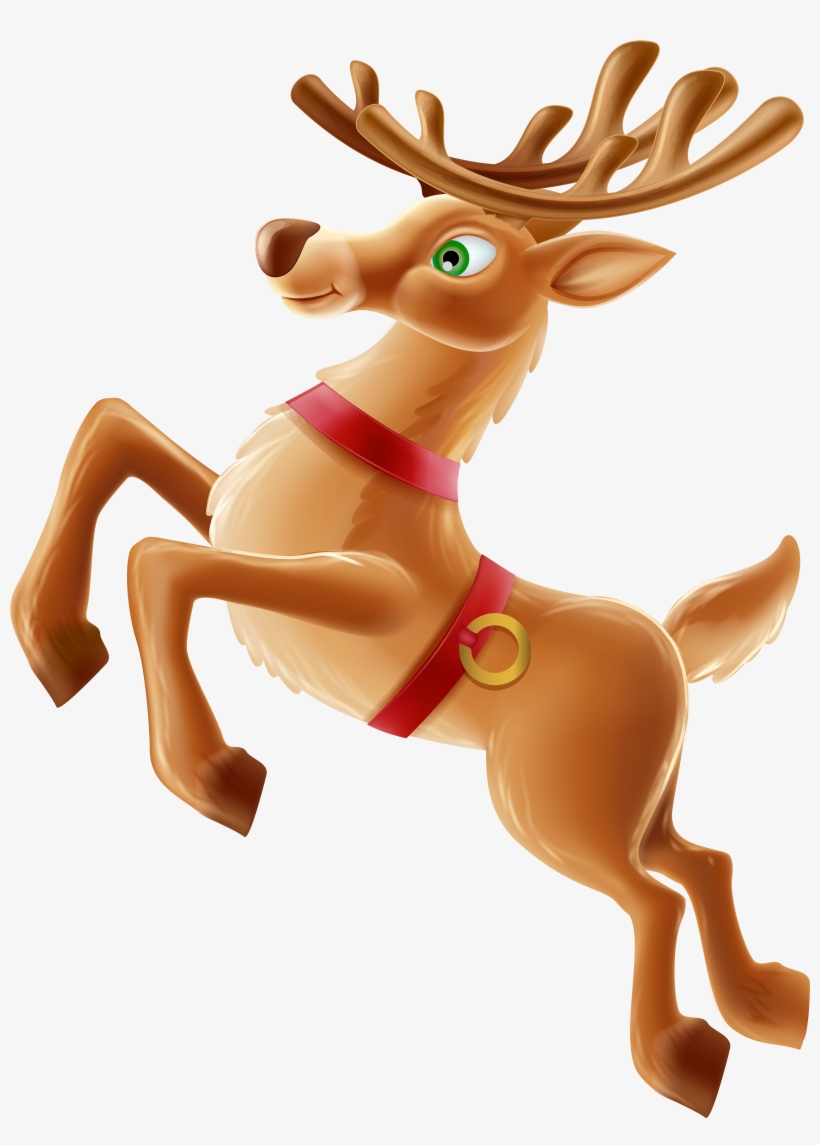 Christmas Deer Clipart Png, transparent png