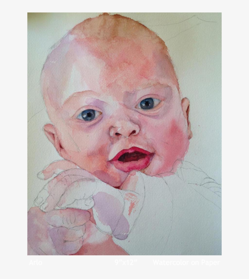 Arlo Watercolor On Paper - Watercolor Painting, transparent png