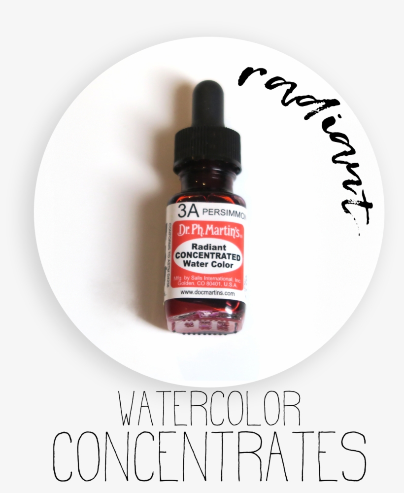 Martin's Radiant Watercolors Radient-concentrates - Glass Bottle, transparent png