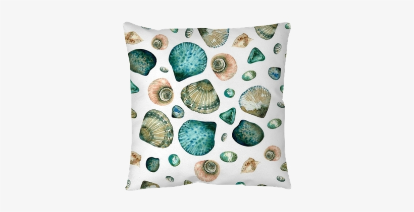 Seamless Pattern With Watercolor With Sea Stones And - Watercolor Painting, transparent png