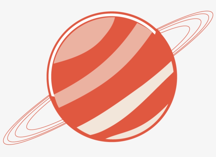 Planet Orange Stripes Transprent - Portable Network Graphics, transparent png