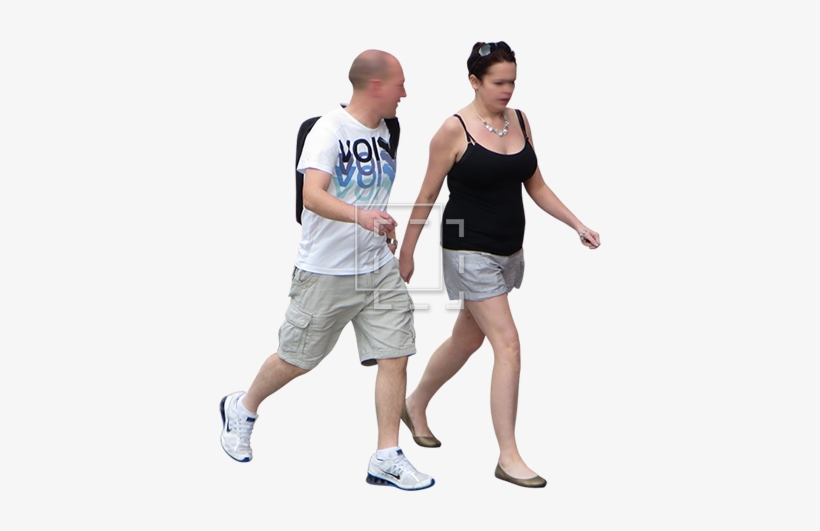 Man And Woman Walking - Woman Png Walking Man, transparent png