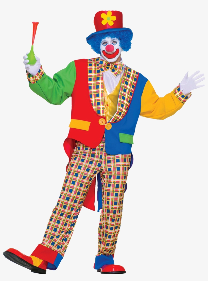 The Clown - Adult Clown Costume - Men's Clown Halloween Costumes, transparent png