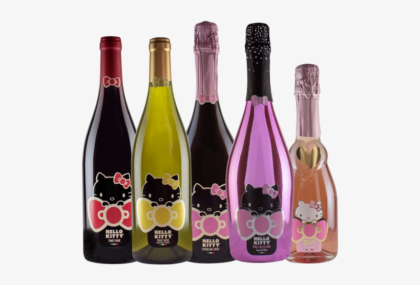 Hello Kitty Wines Just Added Prosecco & Pinot Grigio - Hello Kitty Wine Collection, transparent png