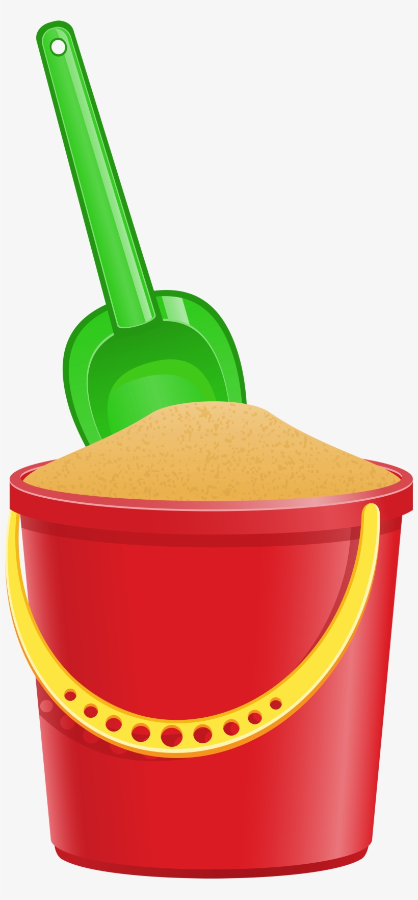 Shovel And Bucket Png, transparent png