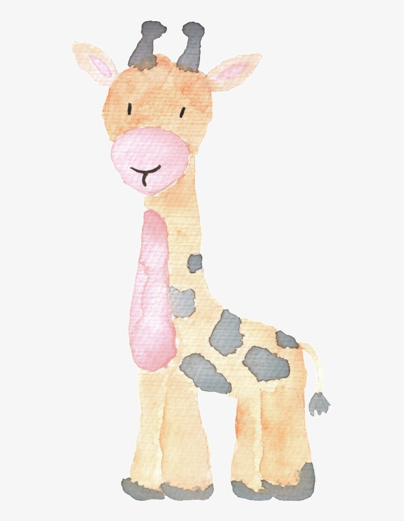 Yellow Hand Drawn Giraffe Hand Drawn Cartoon Animal - Nursery Safari Animal Prints, transparent png