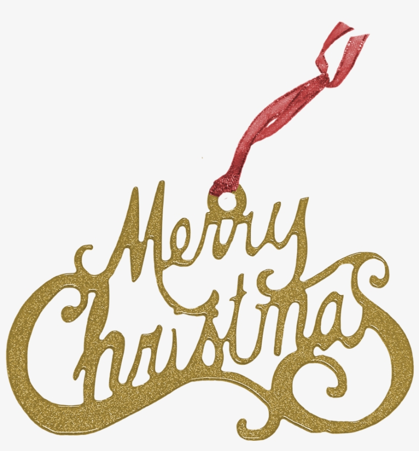 Merry Christmas Ornament Red Sparkle - Merry Christmas Sparkling Png, transparent png