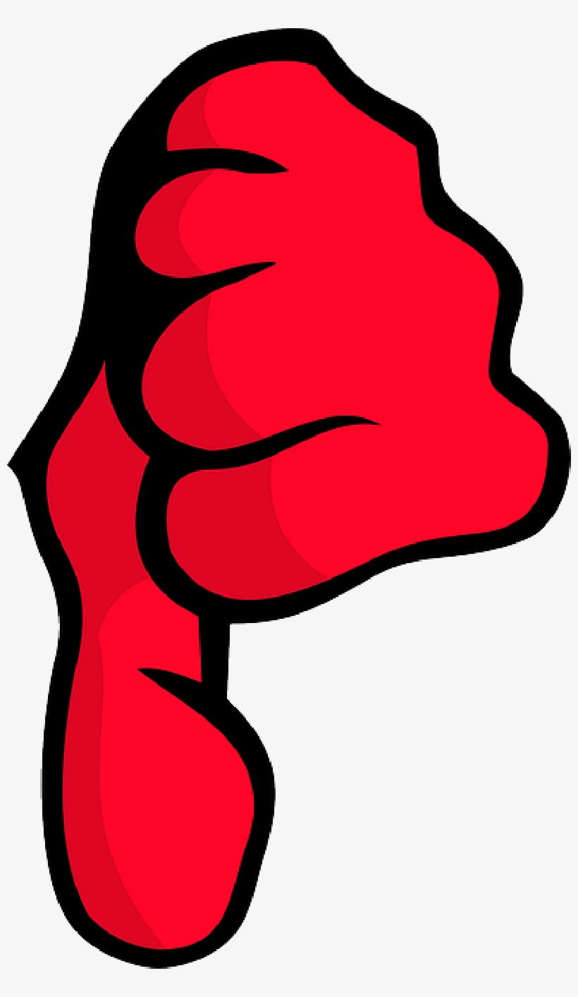 Big Red Thumbs Down, transparent png