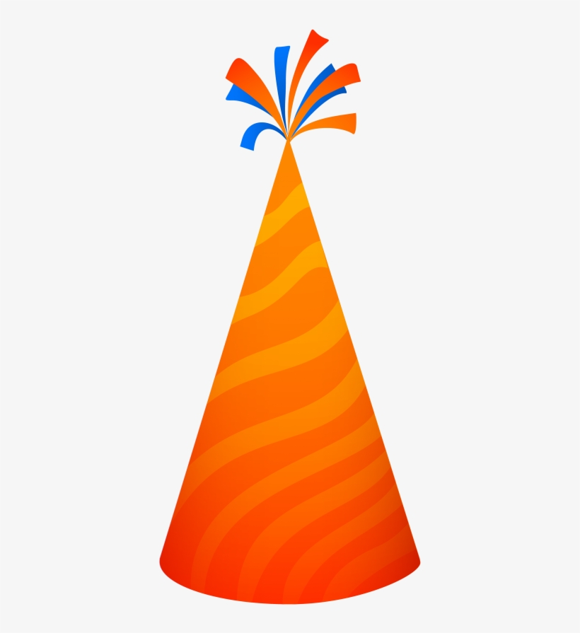 Party Hat Png Image - Orange Party Hat Png, transparent png