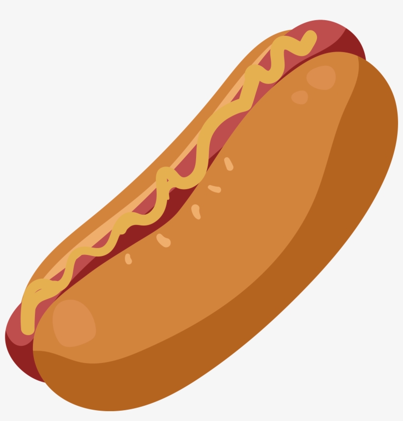 Graphic Stock Hot Dog Pescado Frito Food Convenient - Hot Dog Drawing, transparent png