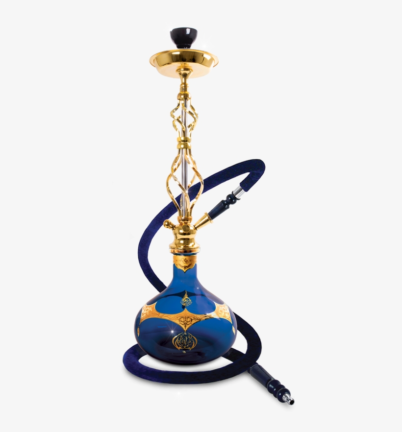 Wraps Around This Vase Enhancing Its Azure Blue Tint, - Hookah, transparent png