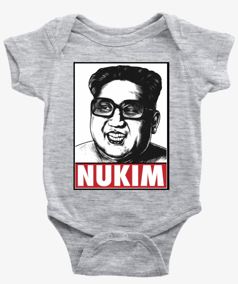 Kim Jong Un "obey Style" Nukim Baby Bodysuit, transparent png