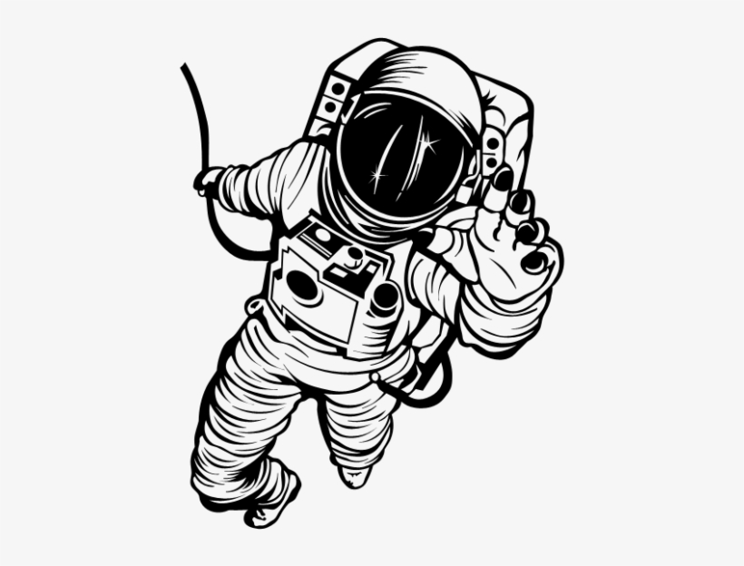 Astronaut Art Png Jpg Royalty Free Stock - Astronauta Dibujo Png, transparent png
