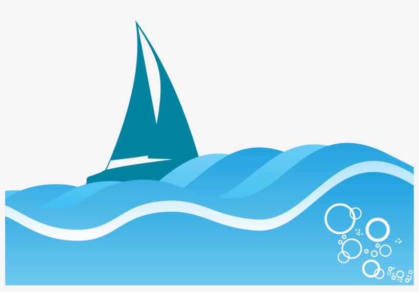 Picture Black And White Library Seawater Wind Wave - Olas De Mar Png, transparent png