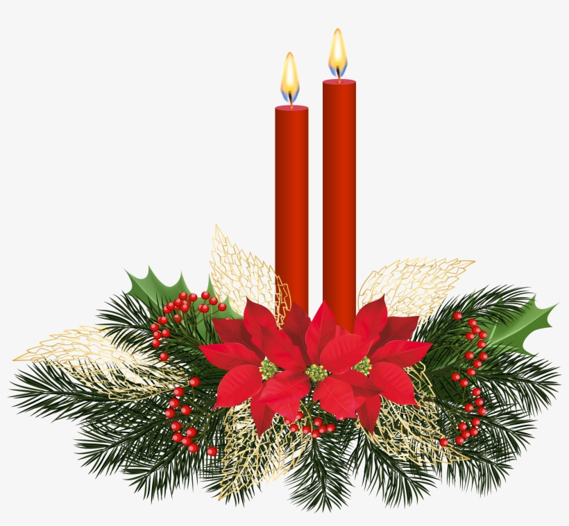Candles Clip Art Gallery - Christmas Candles Png, transparent png