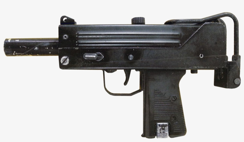 Gun Picture Black And White Stock - Mac Gun Png, transparent png