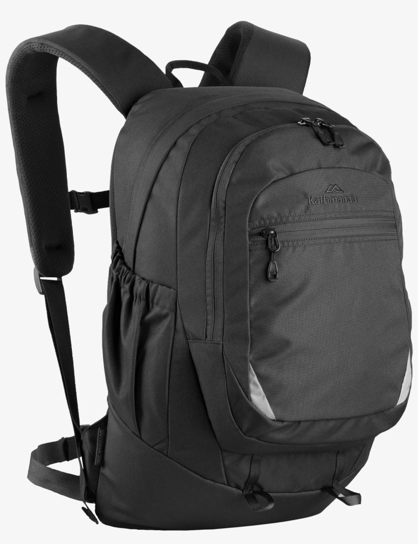 Kathmandu Black Backpack - Backpack, transparent png