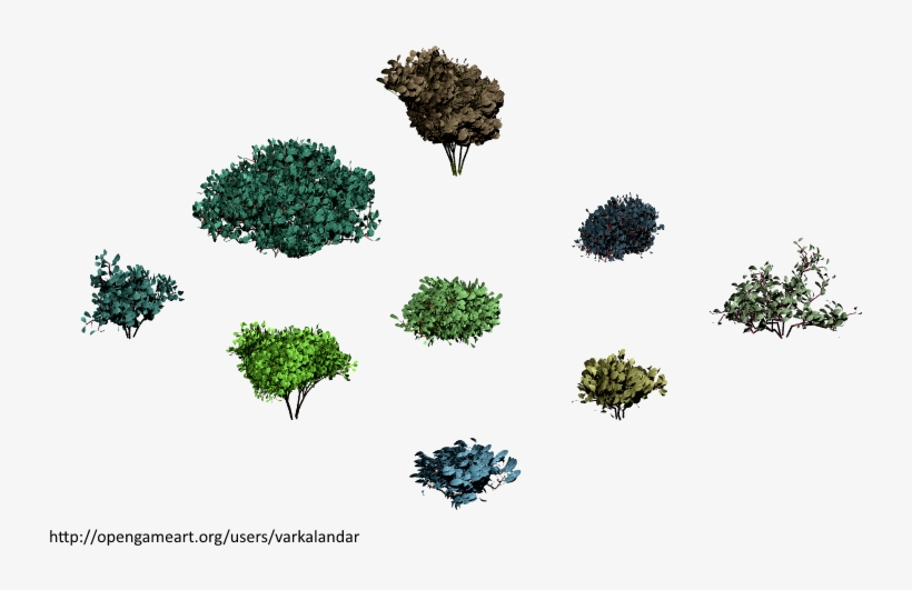Hjm Bushes 01 Alpha - Flower Bushes Png Isometric, transparent png