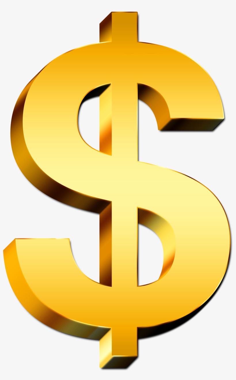 Gold Dollar Sign Png, transparent png