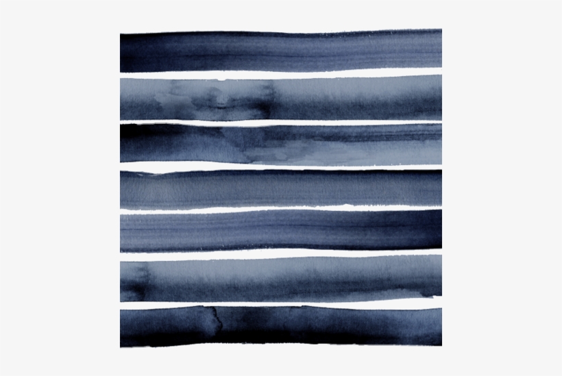 Watercolor Stripe Blues Fabric By Crystal Walen On - Watercolor Painting, transparent png