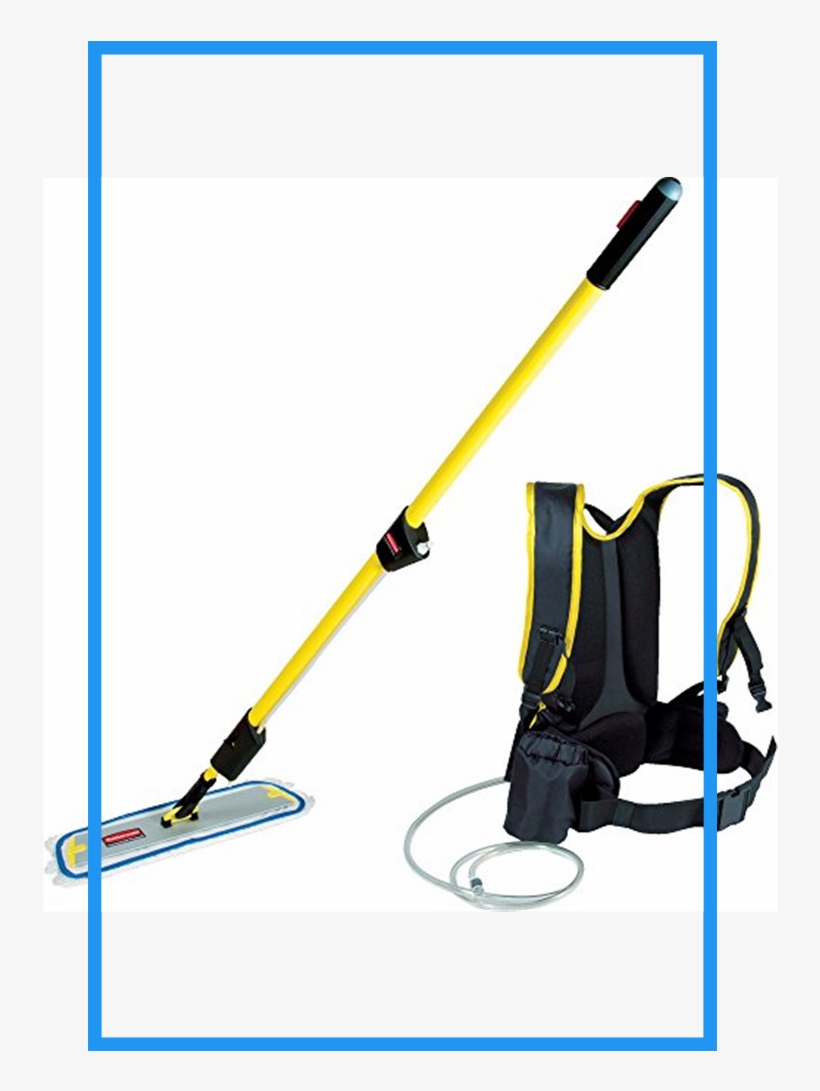 Rubbermaid Commercial Flow Flat Mop Finish Kit, 1-1/2 - Rubbermaid Mop, transparent png