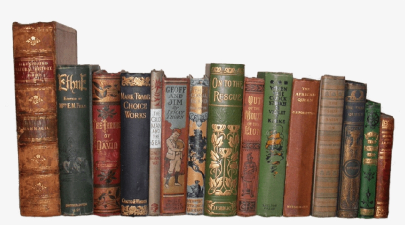 Free Png Collection Of Old Books Png Images Transparent - Books In Library Png - 850x454 PNG