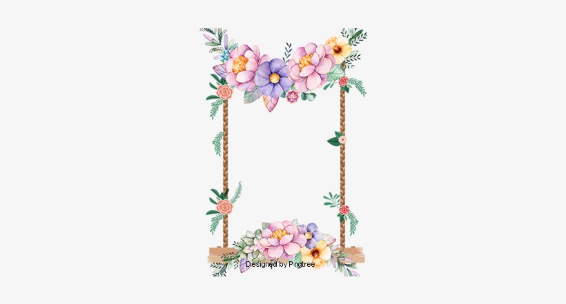 Hand-painted Flower Theme Signboard Image Download, - Personalized Ladies Gift, Floral Tote, Custom Tote, transparent png