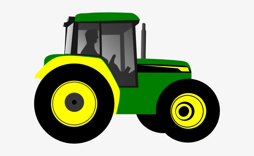 Png Freeuse Mowing Clipart Tractor Driver - Clipart Tractor, transparent png