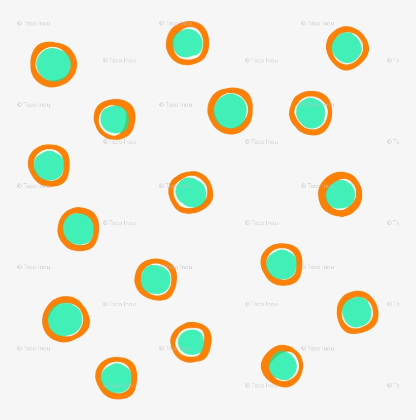 Watercolor Double Circle Orange Light Green Wallpaper - Circle, transparent png