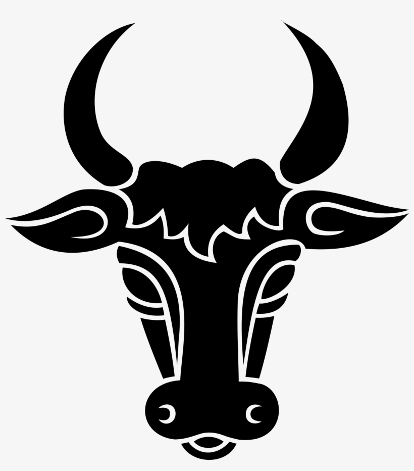 Clipart - Siluetas De Cabeza De Toro, transparent png