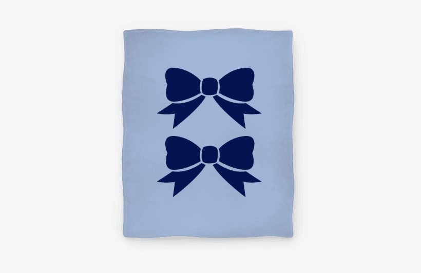 Blue Bows Blanket - Ribbon Designs Black And White, transparent png
