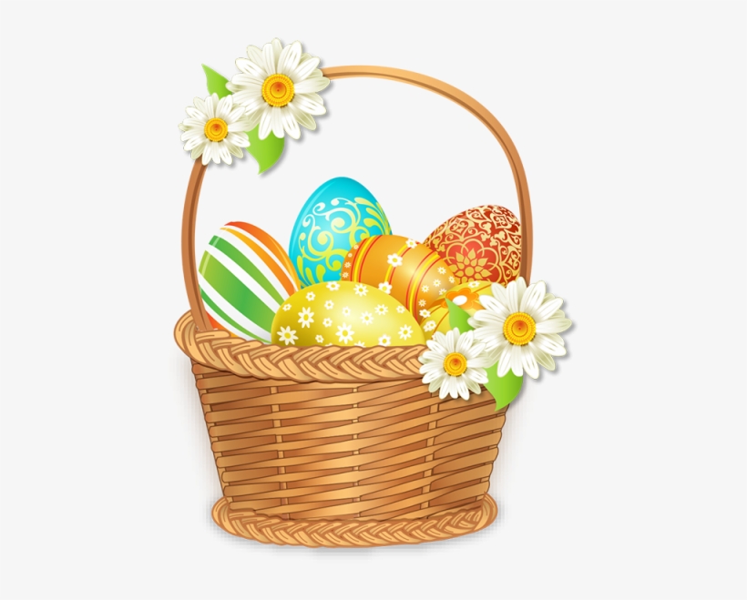 Beautiful Easter Basket With Colorful Eggs, Beautiful - Easter Basket Png, transparent png