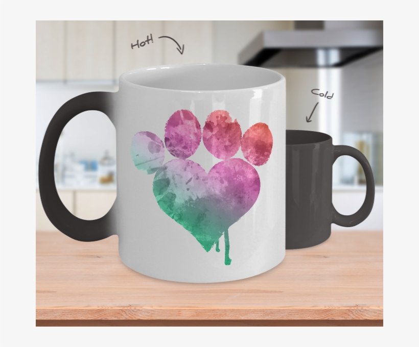 Limited Edition Watercolor Color Changing Mug - Magic Mug - Girlfriend To Wife- Wedding Gift/bride, transparent png